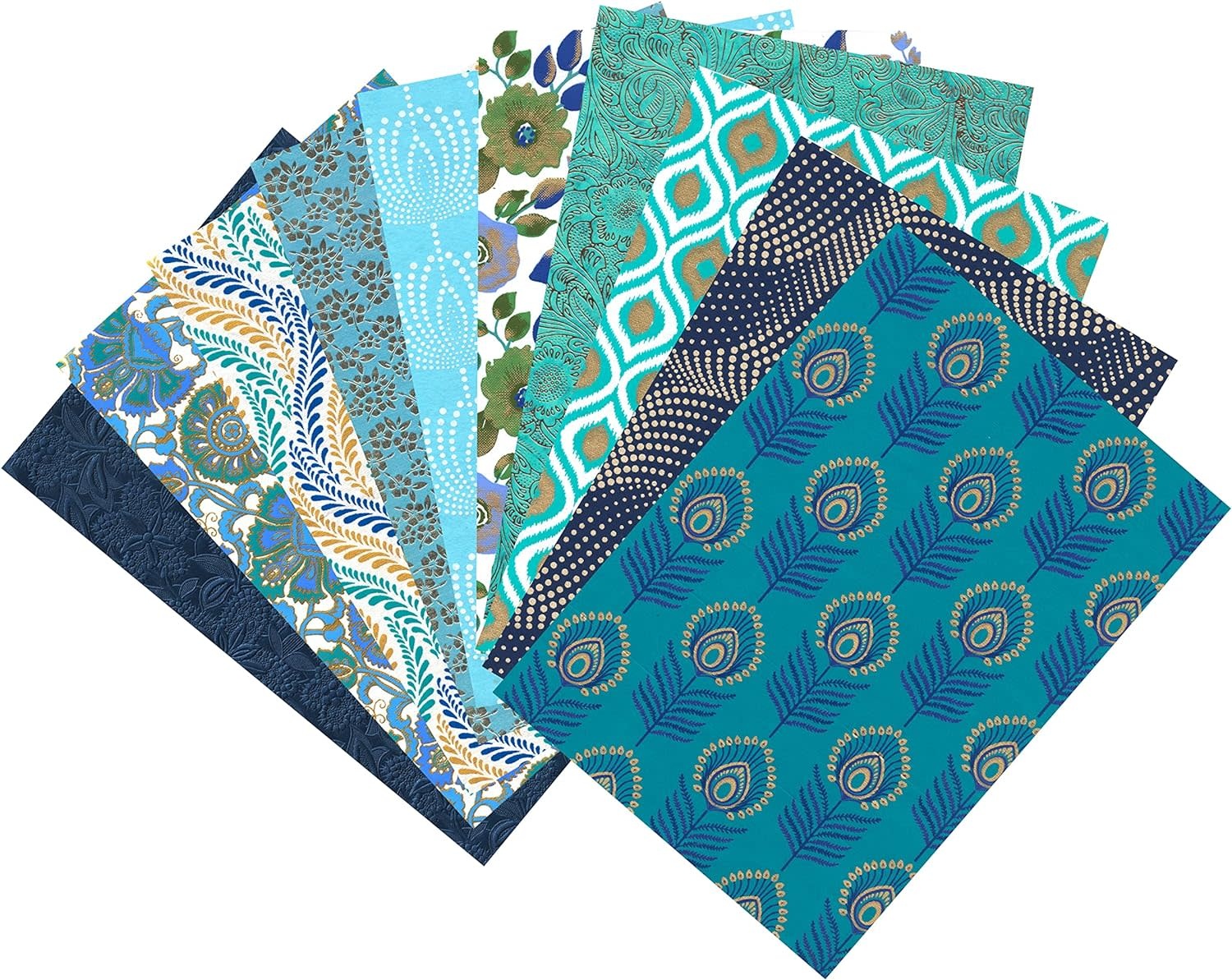 CLAIREFONTAINE Papiers Artisanaux, Bloc A4 (21X29,7Cm), 20 Feuilles, Bleu