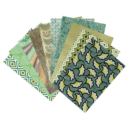 CLAIREFONTAINE Papiers Artisanaux, Bloc A4 (21X29,7Cm), 20 Feuilles, Vert