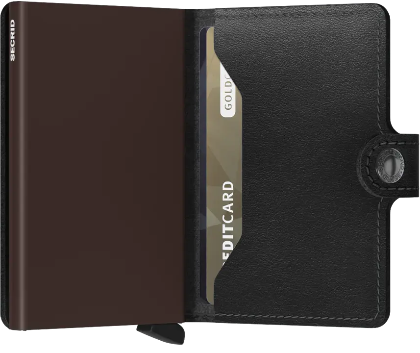 SECRID Miniwallet Original Black-Brown