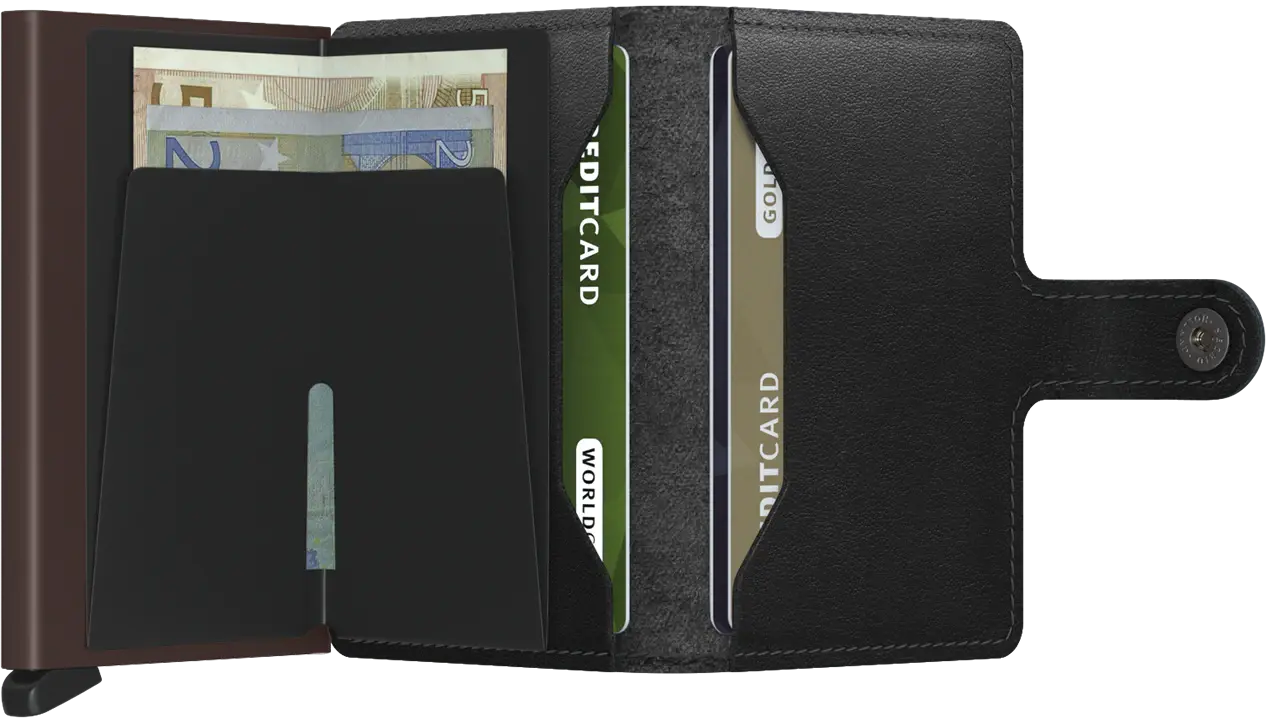 SECRID Miniwallet Original Black-Brown
