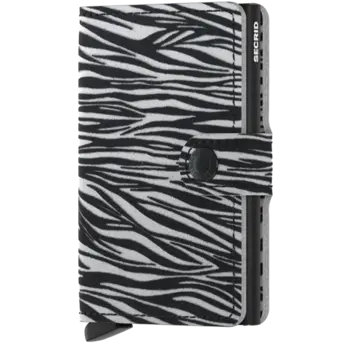 SECRID Miniwallet Zebra Light Grey