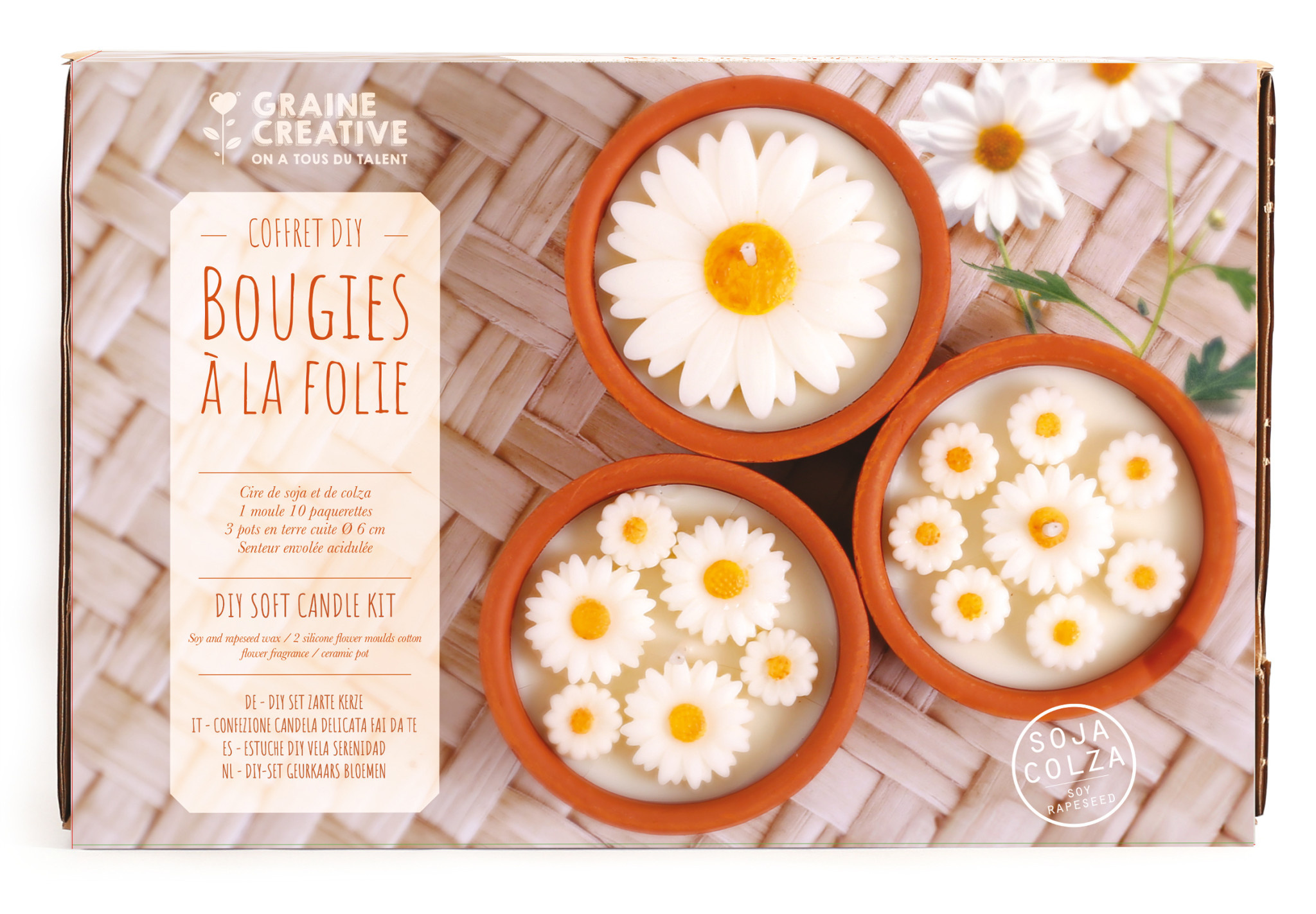 GRAINE CREATIVE Kit Bougies A La Folie