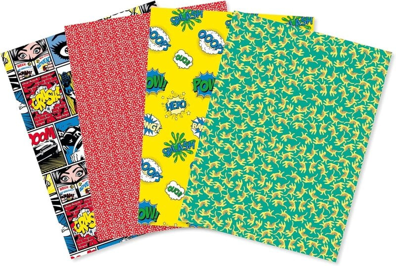 DECOPATCH Mix & Patch - Super héros 4 feuilles 30x40cm