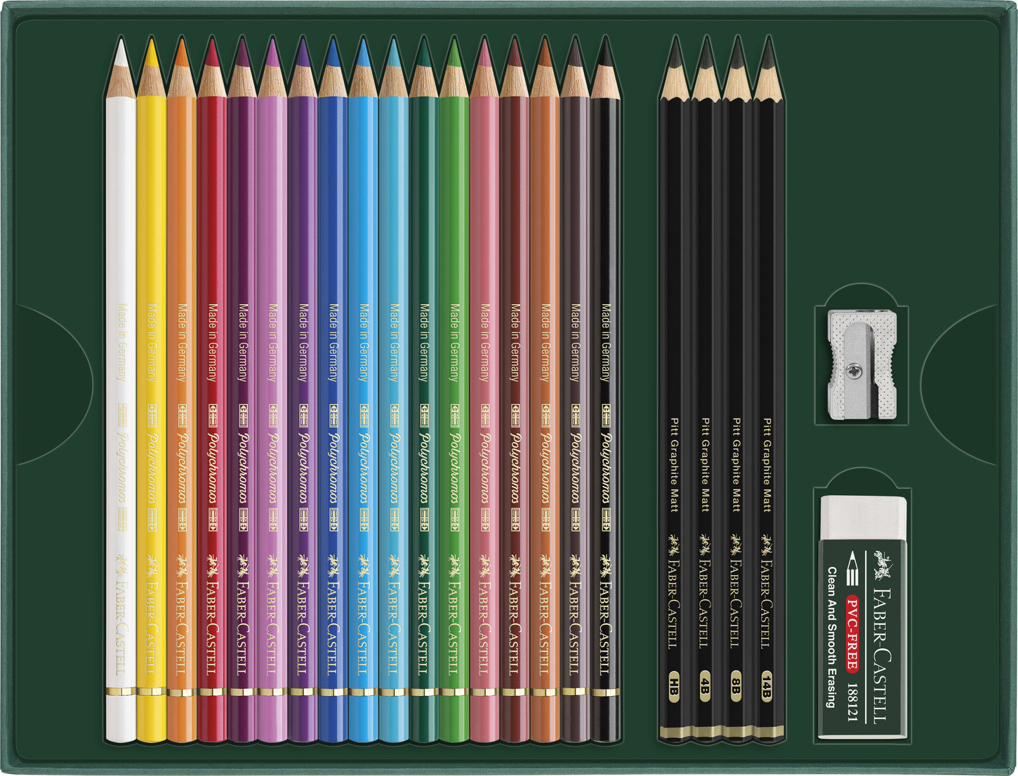 FABER CASTELL Polychromos & Pitt Graphite Matt set 23x