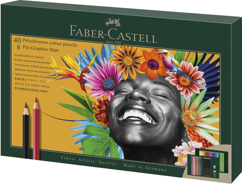 FABER CASTELL Polychromos & Pitt Graphite Matt Set 50X