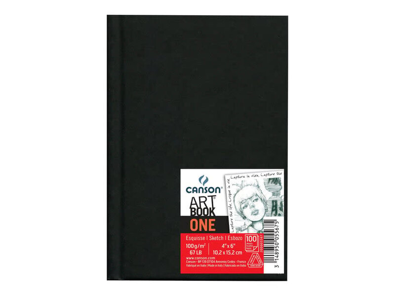 CANSON CANSON ONE SKETCH BOOK noir 100p 10,2x15,2cm 100G