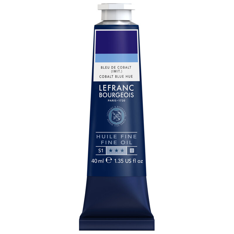 LEFRANC BOURGEOIS Fine Oil 40Ml Cobalt Blue Imitation