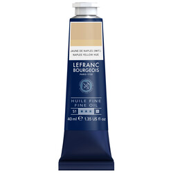 LEFRANC BOURGEOIS Huile Fine Couleur 40Ml Tbe Jaune De Naples (Imit)
