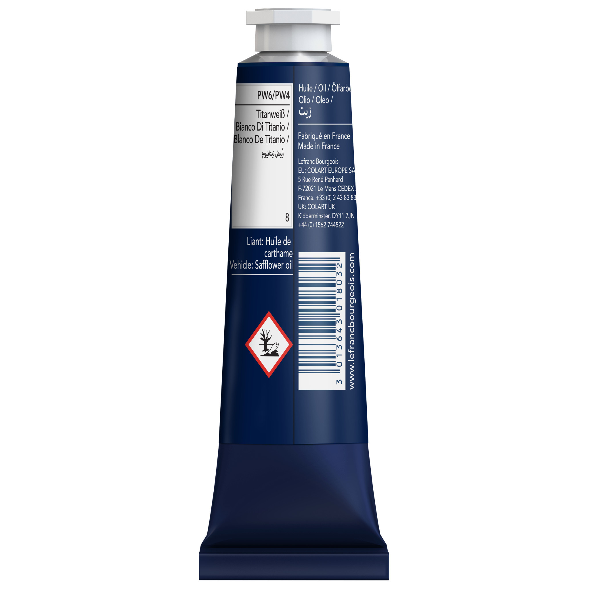 LEFRANC BOURGEOIS Huile fine 40ml Blanc de titane