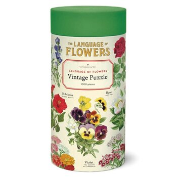 CAVALLINI PAPERS Puzzle 1000 Pièces Langage Des Fleurs. 55 X 70 Cm