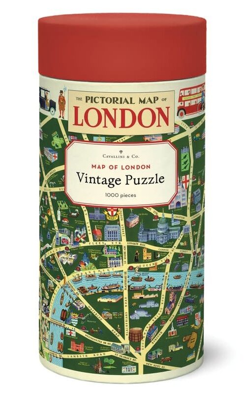 CAVALLINI & Co. Puzzle 1000 Pièces Plan De Londres 55x70cm