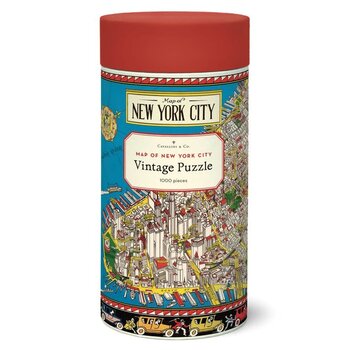 CAVALLINI PAPERS Puzzle 1000 Pièces Plan De New York. 55 X 70 Cm