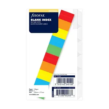 FILOFAX Personal refill Index Blank Color