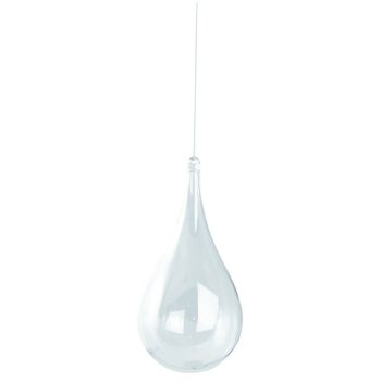 RAYHER Goutte en plastique, 2 parties, 14 cm ø, cristal