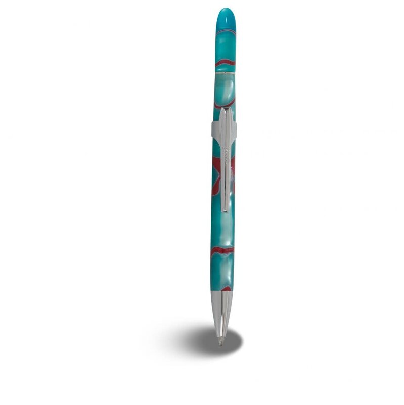 RECIFE Stylo Bille Pearl Organizer Rouge-Turquoise