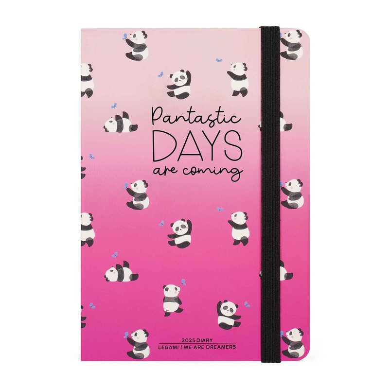 LEGAMI 12-Month Diary - 2025 - Medium Weekly Diary - Panda