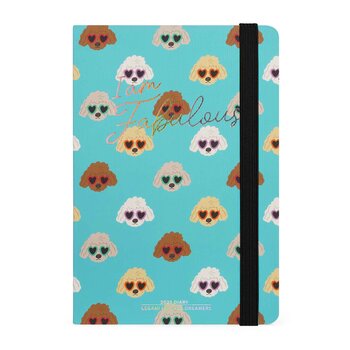 LEGAMI 12-Month Diary - 2025 - Medium Weekly Diary - Sky Blue Dogs