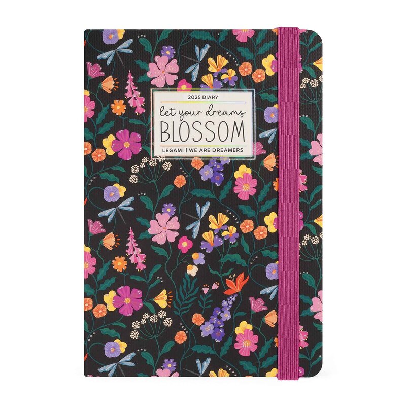 Agenda Journalier à Spirale Legami Small 2026 - Format 8,5 X 13 Cm, Motif Flowers, Papier FSC, Fermeture élastique, 12 Mois - 11