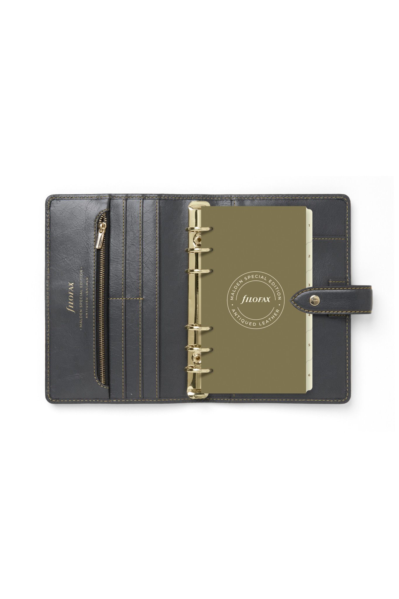 FILOFAX Malden Special Edition Personal Organiser Charcoal