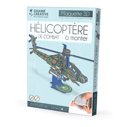 GRAINE CREATIVE Maquette 3D Mousse Helicoptère Apache