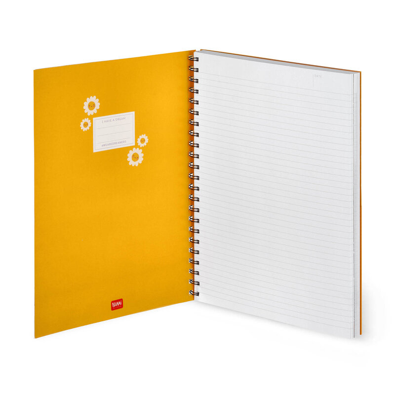 LEGAMI 3-In-1 Spiral-Bound Notebook - Trio Spiral Notebook  3 In 1- Maxi - Daisy