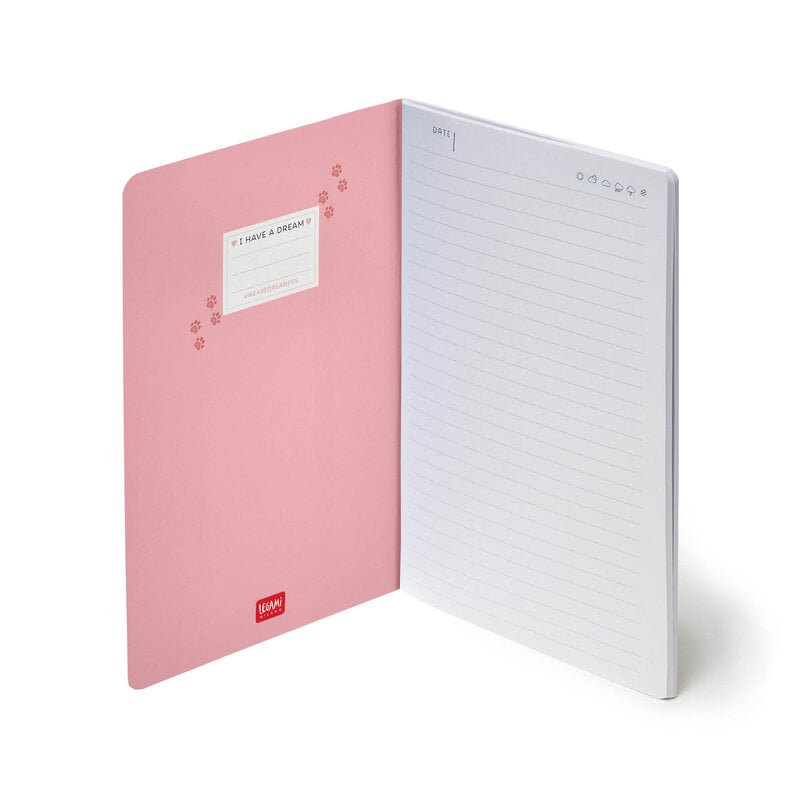 LEGAMI Lined Notebook - Quaderno - Medium - Kitty