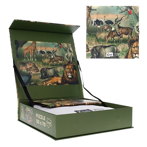 KIUB Puzzle 1000 Pcs + Pochon The Dybdahl H Animaux Savane
