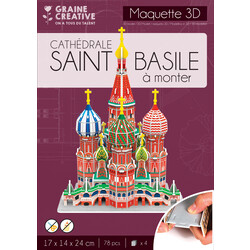 GRAINE CREATIVE Maquette 3D Mousse Cathédrale Saint Basile