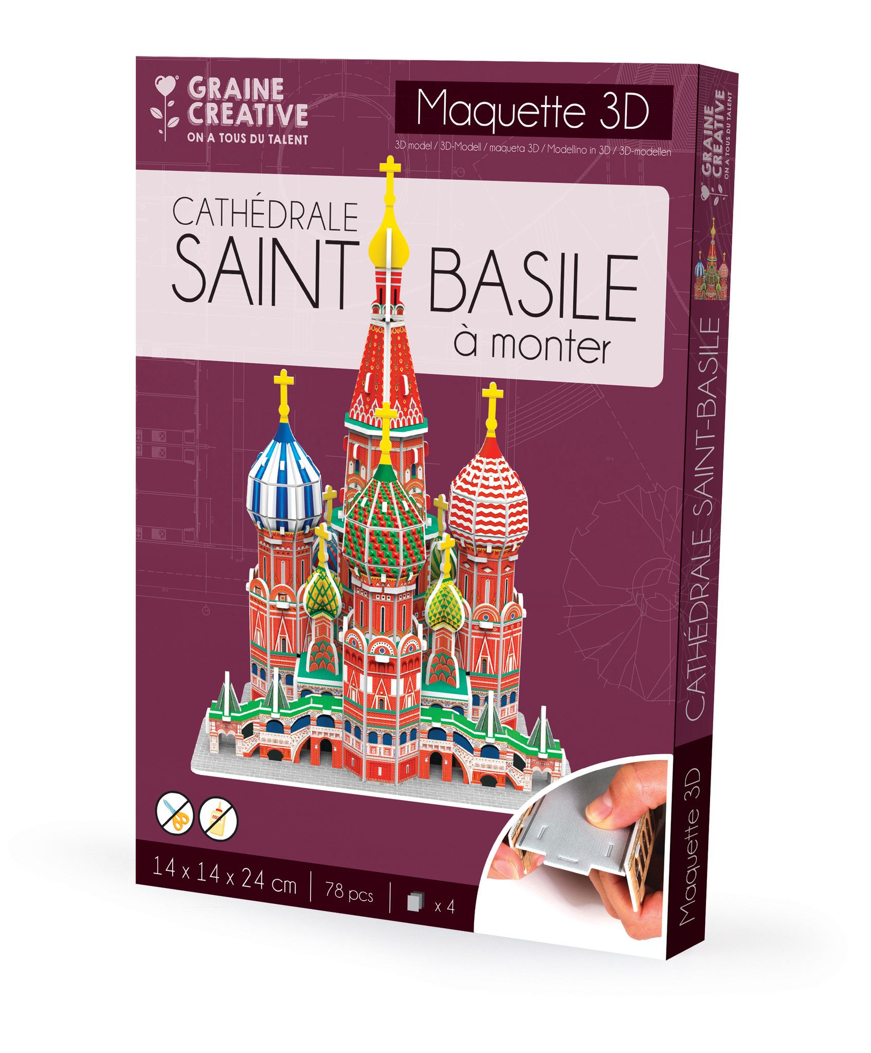 GRAINE CREATIVE Maquette 3D Mousse Cathédrale Saint Basile
