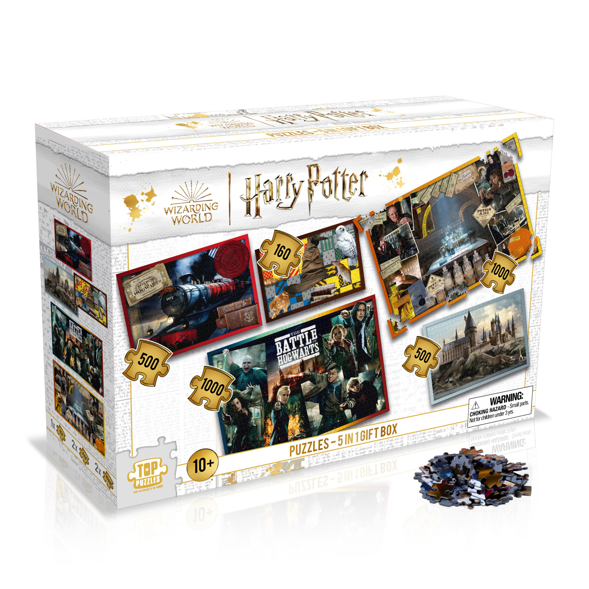 WINNING MOVES Coffret Collector 5 en 1 Puzzles Harry Potter