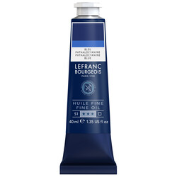 LEFRANC BOURGEOIS Huile Fine Couleur 40Ml Tbe Bleu Phtalocyanine