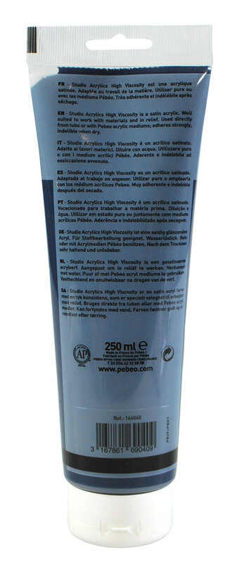 PEBEO Acrylique Fine Studio Acrylics 250 Ml Gris De Payne