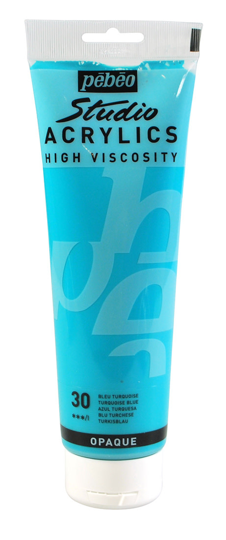 PEBEO Acrylique Fine Studio Acrylics 250 Ml Bleu Turquoise
