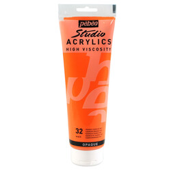 PEBEO Acrylique Fine Studio Acrylics 250 Ml Orange Cadmium Imitation