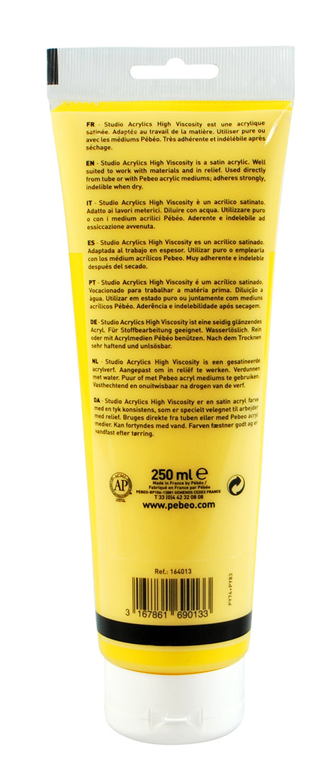 PEBEO Acrylique Fine Studio Acrylics 250 Ml Jaune Azo Clair
