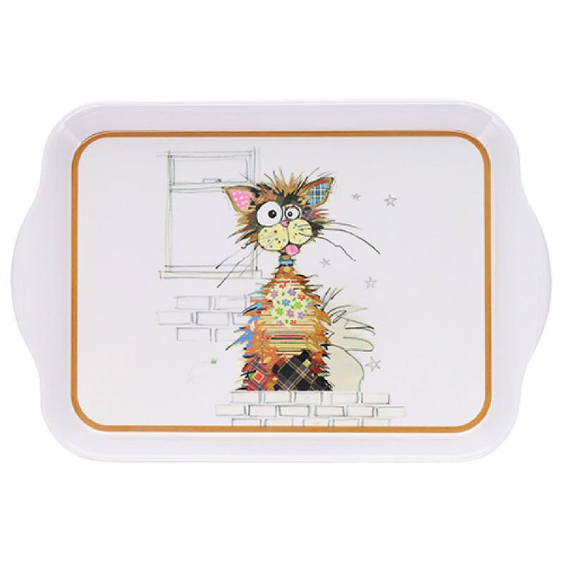 KIUB Plateau Mélamine Pm Kook Chat Ziggy 21x14cm