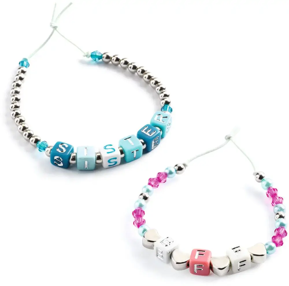 DJECO Perles & Bijoux Perles Alphabet, Argent