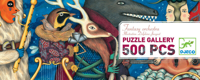 DJECO Puzzles - Puzzles Gallery Fantasy Orchestra - 500 Pcs - Fsc Mix