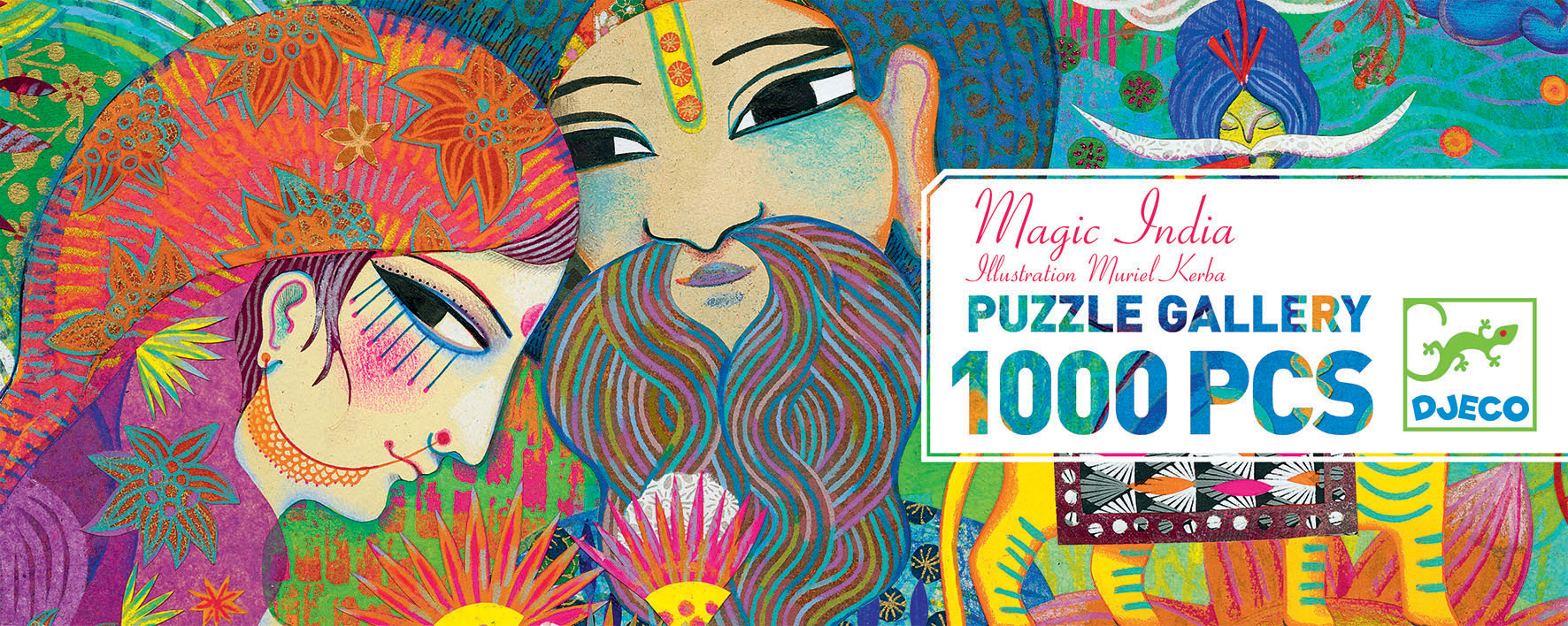 DJECO Puzzles Gallery Magic India - 1000 Pcs