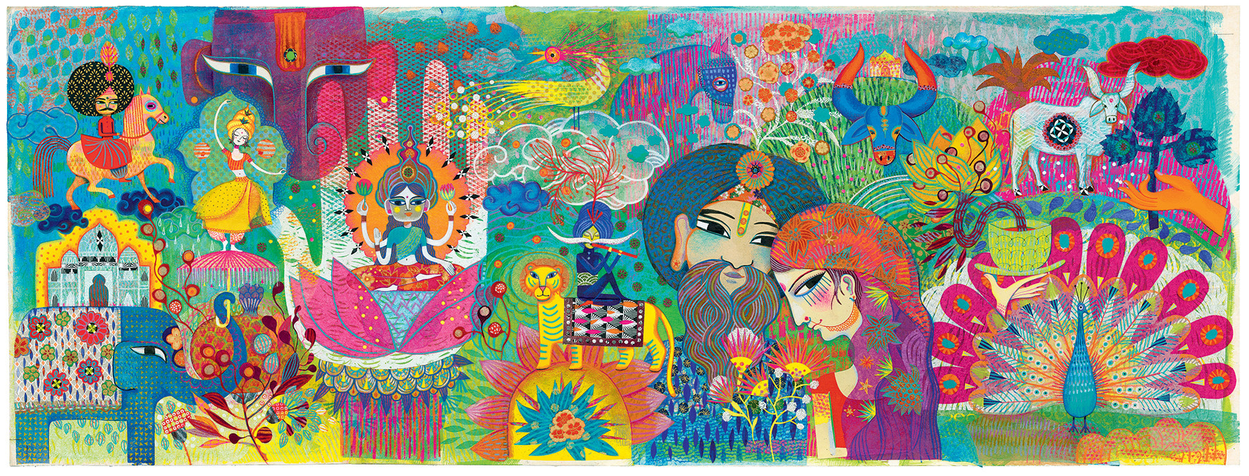 DJECO Puzzles Gallery Magic India - 1000 Pcs