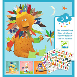 DJECO Les Petits Cadeaux Des Petits - Stickers  Créer Des Animaux