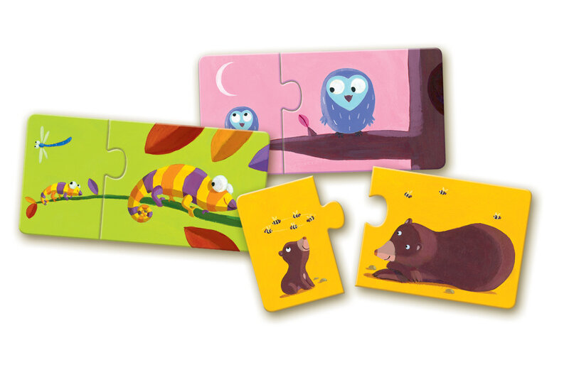 DJECO Jeux  Educatifs - Puzzles Duo-Trio Maman Et Bébé - Fsc Mix