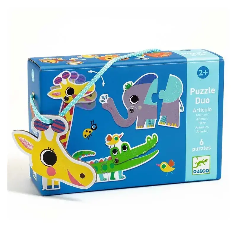 DJECO Jeux  Educatifs - Puzzles Duo-Trio Articulo Animaux - Fsc Mix