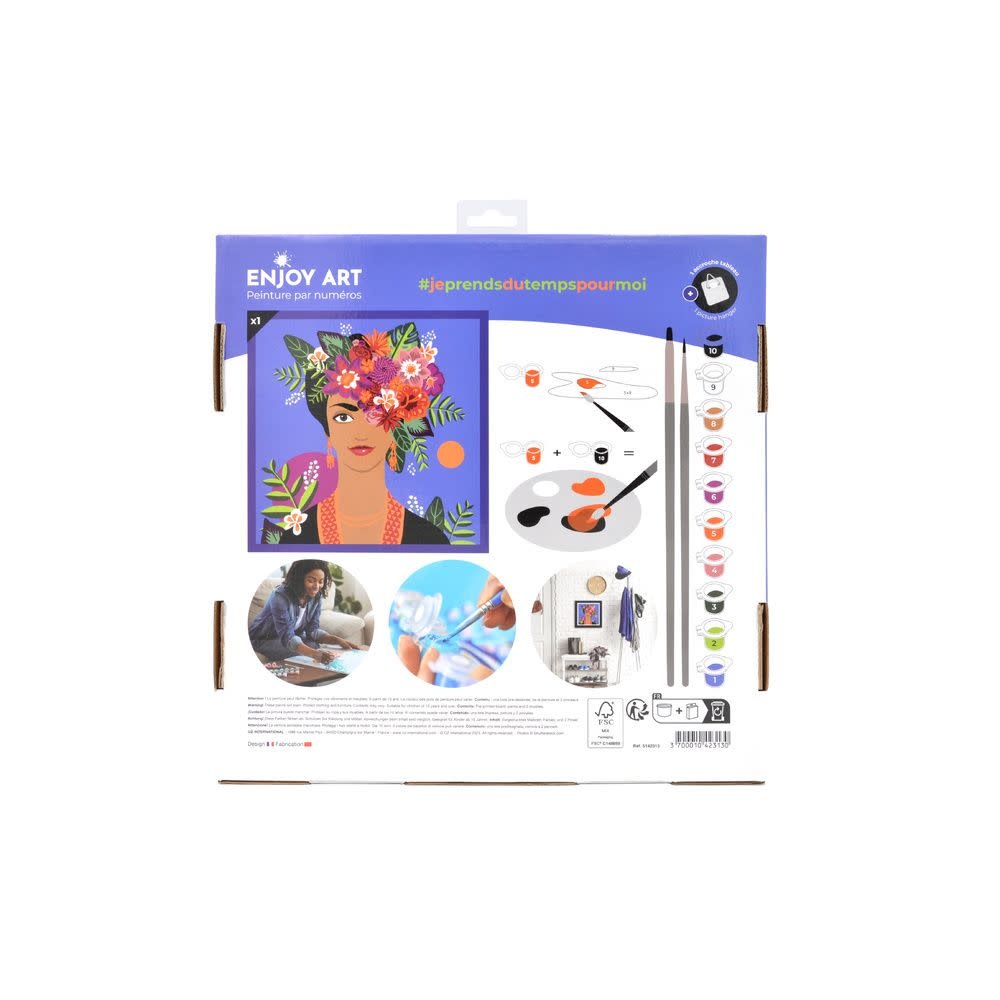 OZ Peinture par numéros 30x30cm Flower Power - Frida