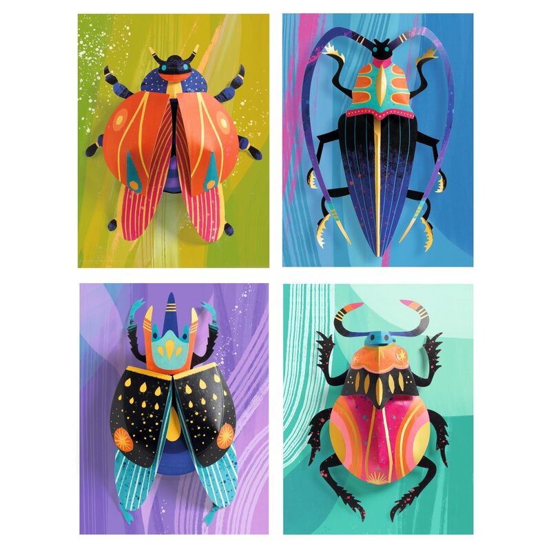 DJECO Les Plus Grands - Papier Creatif Paper Bugs