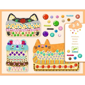 DJECO Les Petits - Collage Cakes Et Bombecs