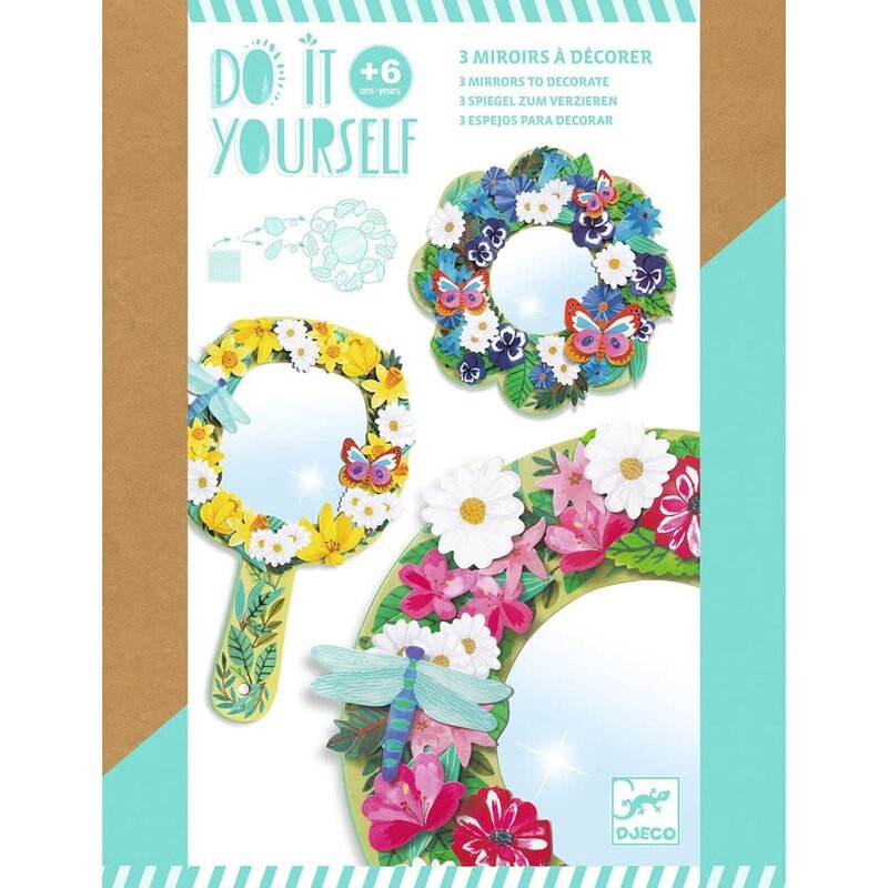 DJECO Do It Yourself - Mosaiques & Stickers Douceur Florale 