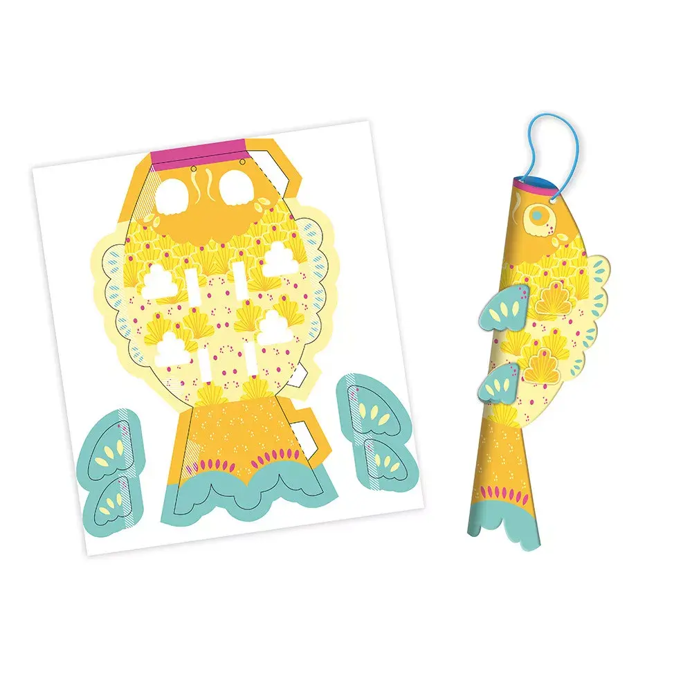 JANOD 12 Poissons En Papier A Creer