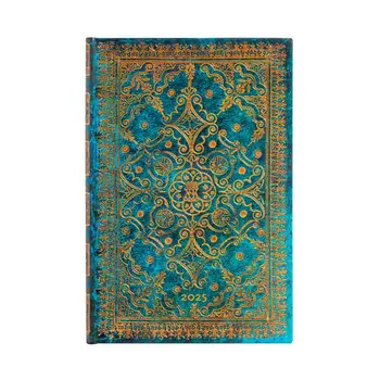 PAPERBLANKS Agenda - 2025 12-Mois Azure Mini Horizontal