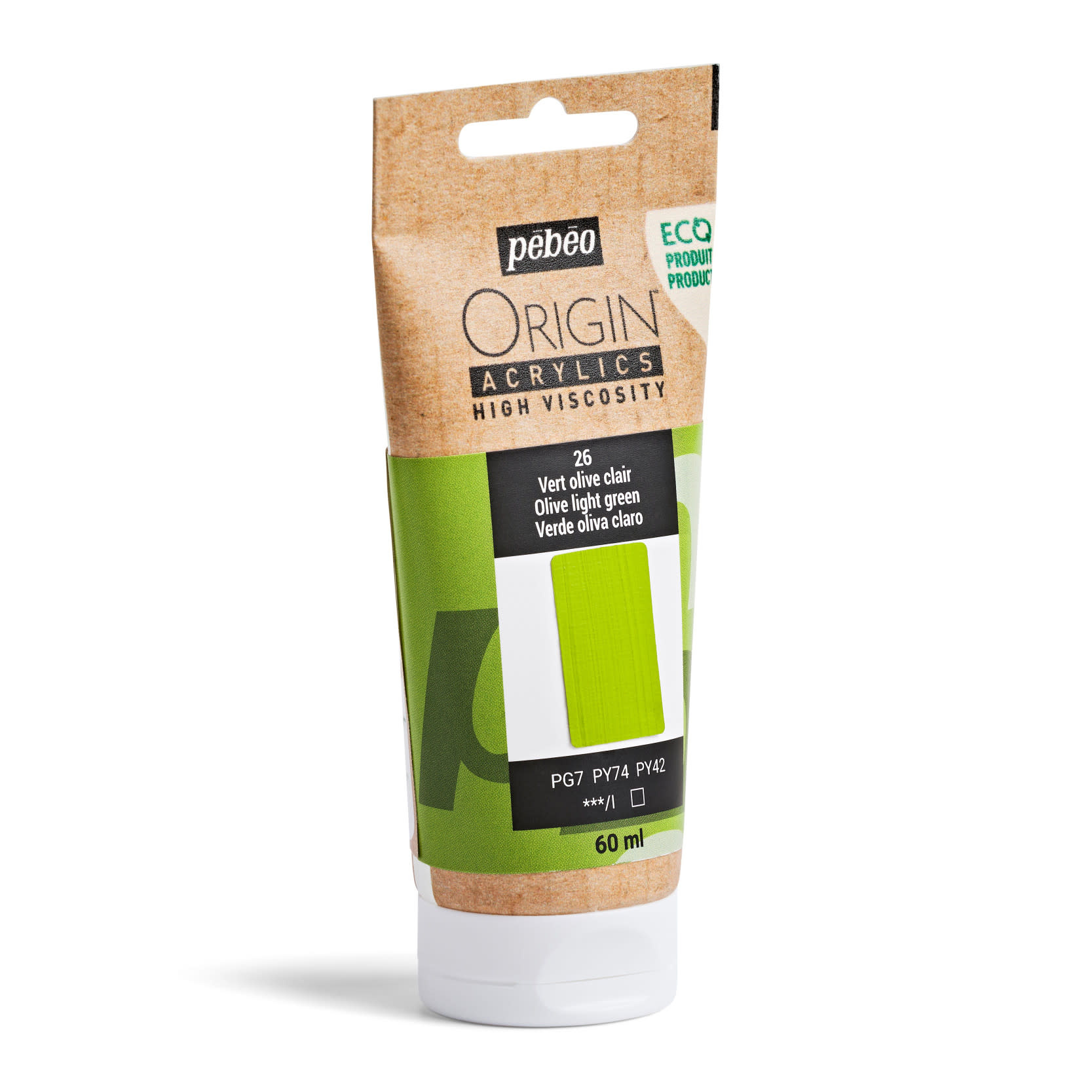 PEBEO Origin Acrylics 60 Ml Vert Olive Clair